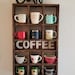 Wall Mounted Coffee/tea/mate Mugs Rack. Coffee Cup Holder. Tea - Etsy