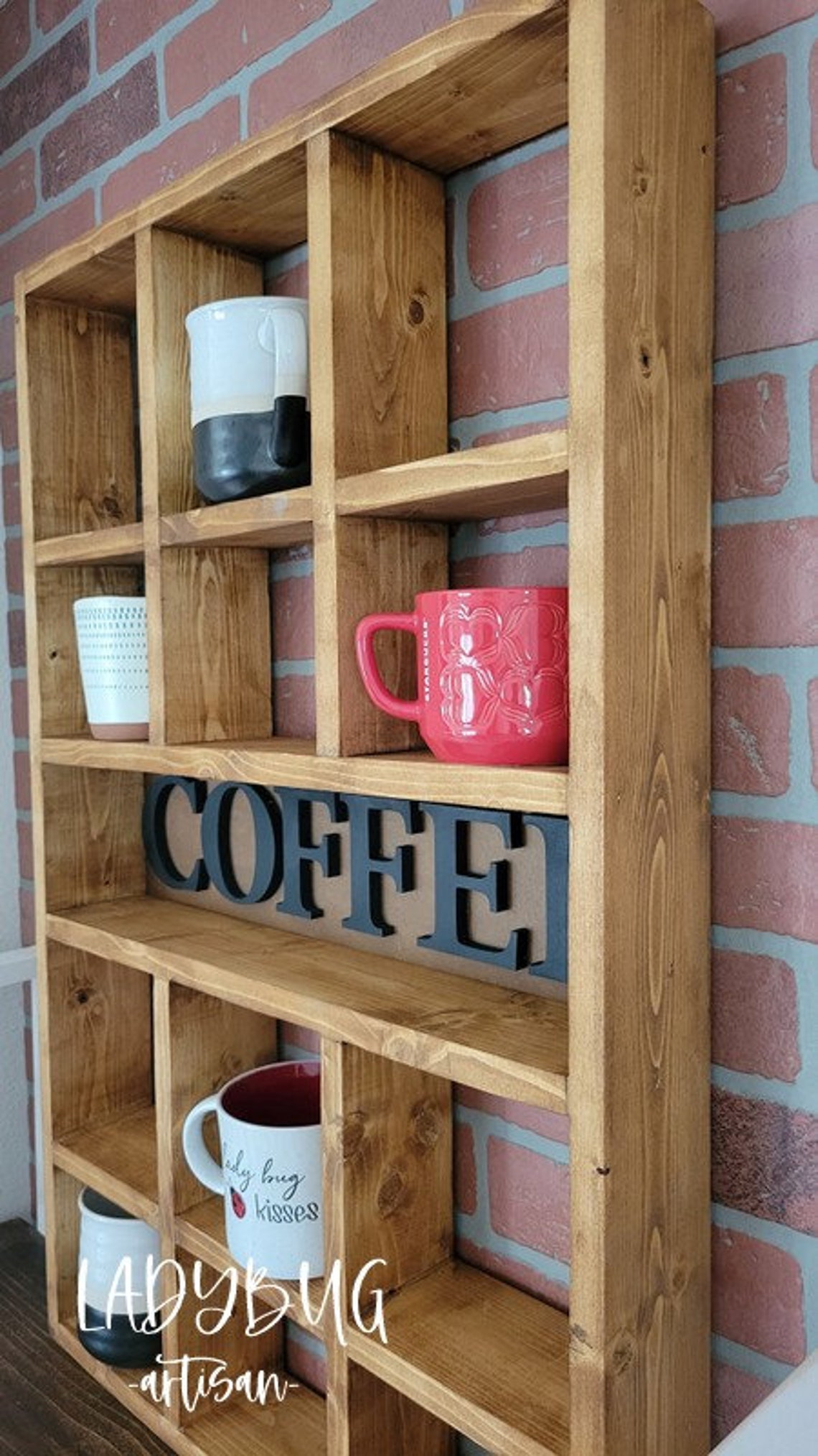 Wall Mounted Coffee/tea/mate Mugs Rack. Coffee Cup Holder. Tea - Etsy