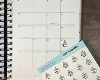 Water Bill Reminder Planner Sticker Sheet. Calendar Bullet Journal. Planning Stickers. Stationery. Cute Funny Adorable Kawaii Faces Bills
