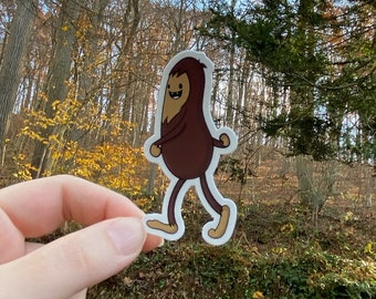 Bigfoot Sticker, Cute Sasquatch Stickers, Believer Big Foot, Woods Outdoor, Yeti, Skunk Ape, Cryptozoology, Cryptid, Paranormal, Squatch