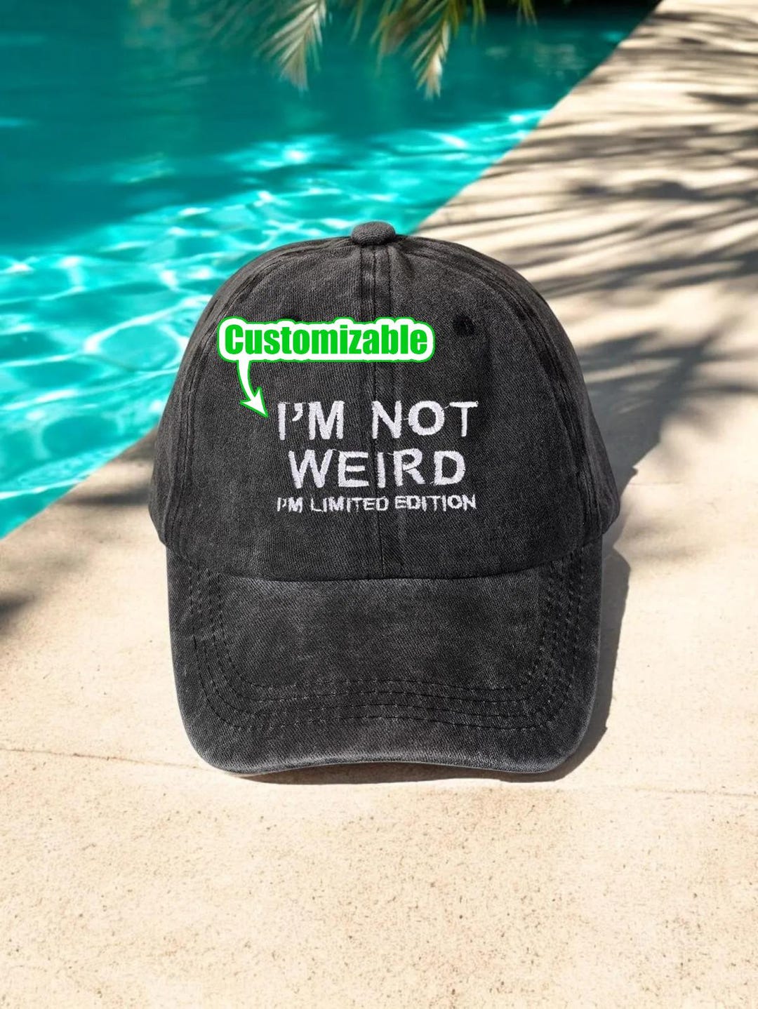 I’m Not Weird Hat, Limited Edition Embroidered Dad Hat, Funny Washed ...