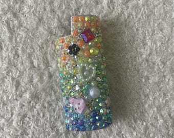 Custom Bedazzled Small Mini J5 Lighter Sleeve