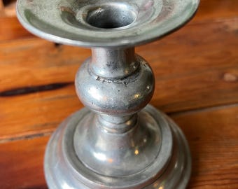 Vintage Pewter Candlestick Holder