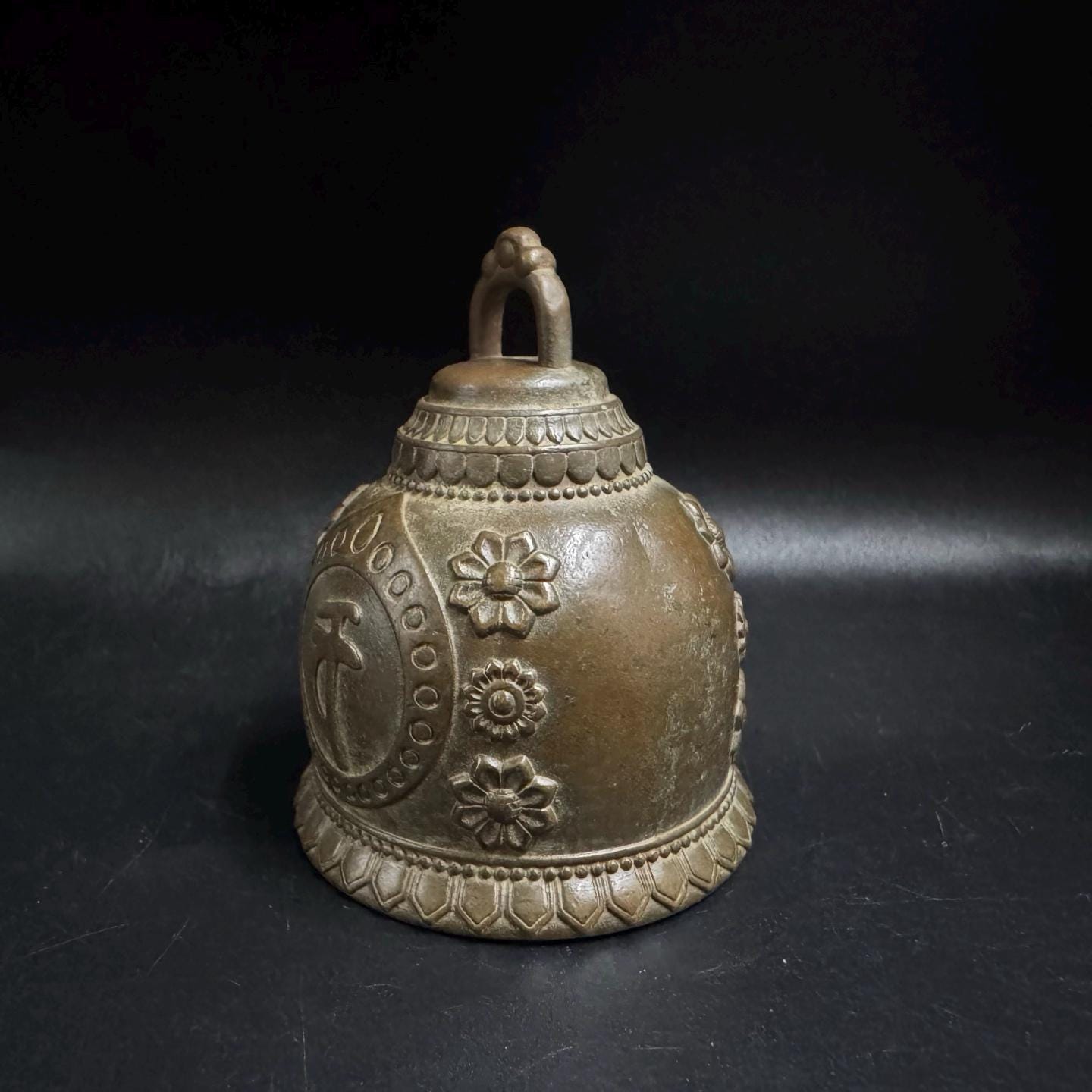 Pure Copper Retro Buddha's Head Ringing Bell /home Decoration Hanging ...