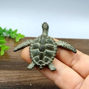 Pure copper vintage Small Sea Turtle figurine/home desktop decoration