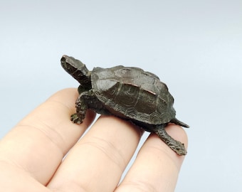 Pure copper vintage turtle figurine/home desktop decoration