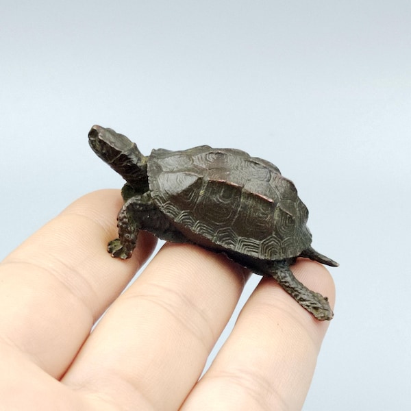 Pure copper Retro turtle figurine/home desktop decoration