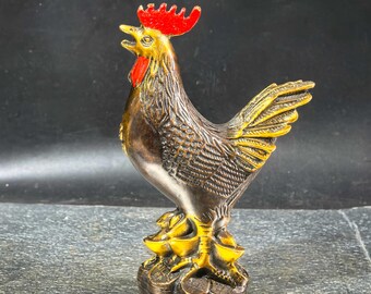 Pure copper vintage Chicken ornament/home desktop decoration