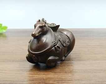 Pure copper vintage  Horse figurine/home desktop decoration