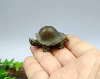 Pure copper vintage turtle figurine/home desktop decoration
