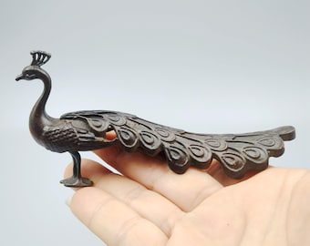 Pure copper vintage Peacock figurine/home desktop decoration