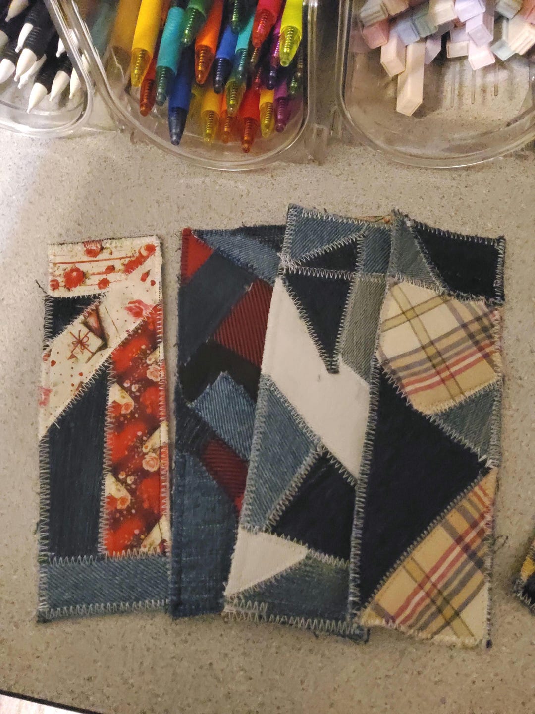 Handmade Quilted Patchwork Fabric Bookmark - Etsy