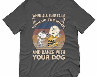 Vintage Snoopy & Charlie Brown T-Shirt: Dance With Your Dog