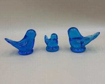 Keuze uit glazen beeldje Bluebird of Happiness - Leo Ward, Terra Studios, handgeblazen vintage