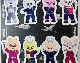Pegatinas de Kpop, accesorios para conciertos, merchandising para fans, vinilo impermeable.