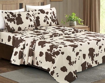 Cow Hide Style Soft Sheet Sets