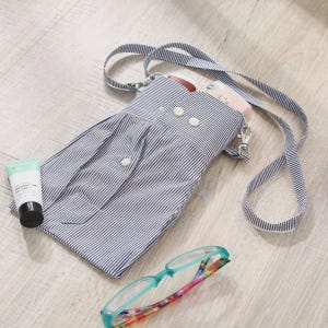 Upcycled Shirt Cross-Body Bag Pattern Purse PDF Tutorial Recycled Shirt Digital Download