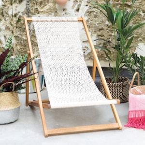 Tutoriel de chaise longue en macramé pour meubles, chaise nouée, téléchargement numérique PDF