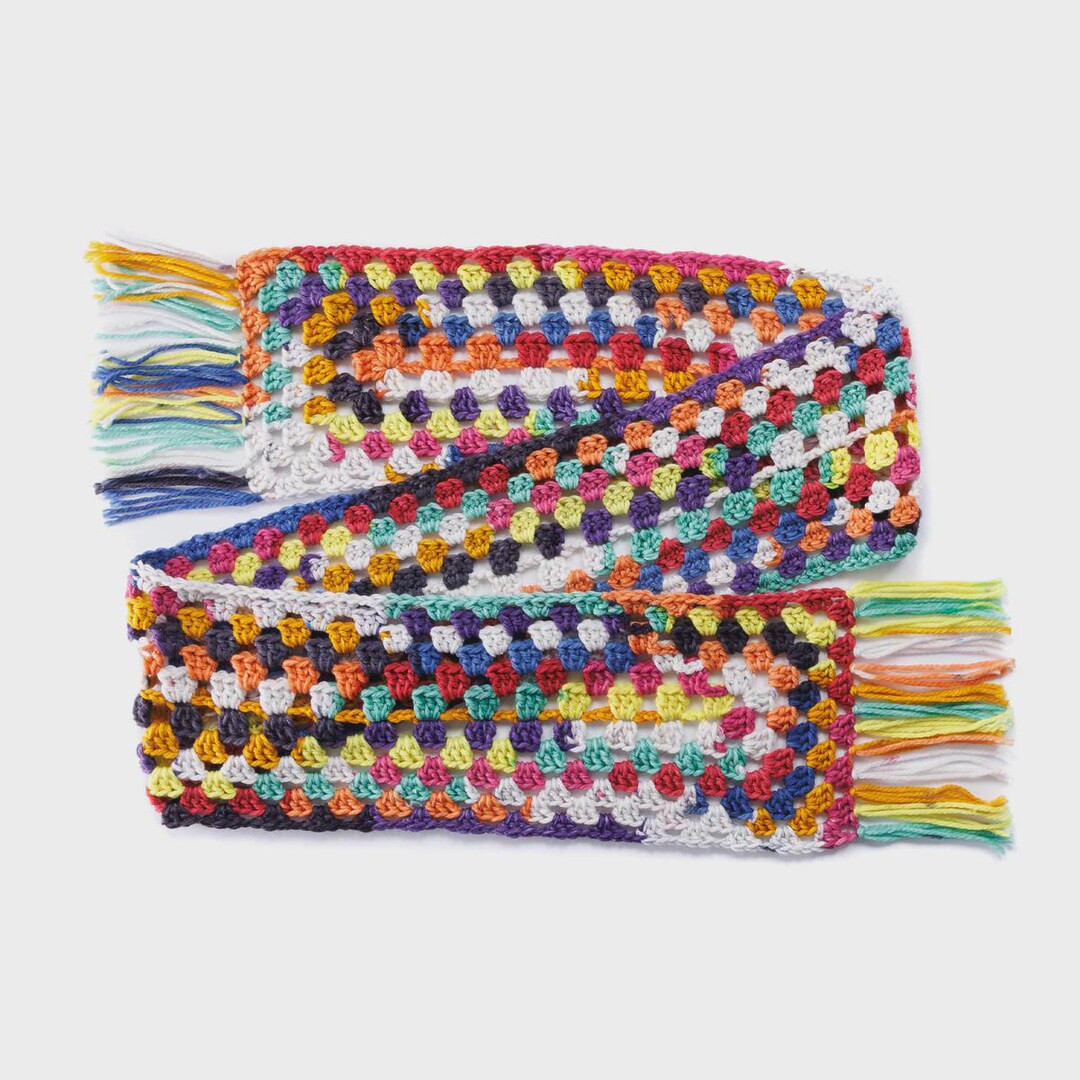 Granny Stripe Infinity Scarf Pattern Tutorial Easy Crochet ...