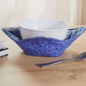 Nähen Mikrowelle Schüssel Gemütlich Muster Reversible Quilted Suppenwärmer Nähanleitung Digitale PDF-Download