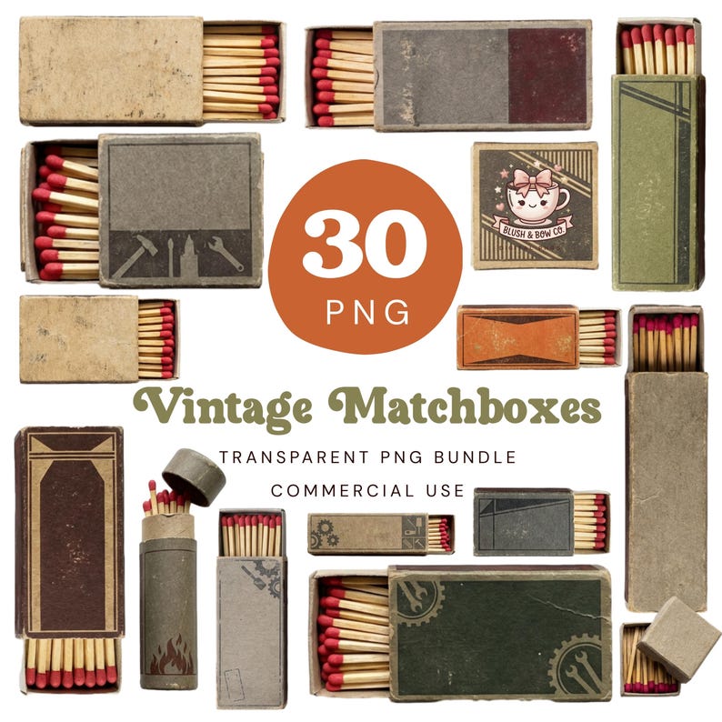 Vintage Matchboxes PNG, Matchbook Poster Clipart, Brown Matchbox 300 ...