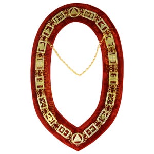 Royal Arch Mark Master Metal Chain Collar | Masonic Regalia