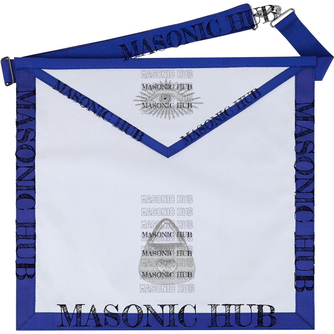 Masonic Almoner Officer Apron Texas Regulation | Eye Emblem Officer ...