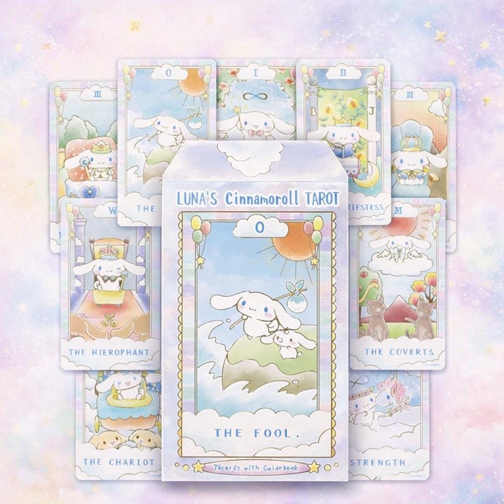 Luna's Cinnamoroll Tarot Deck | Cute Collectible 78 Card Tarot - Etsy