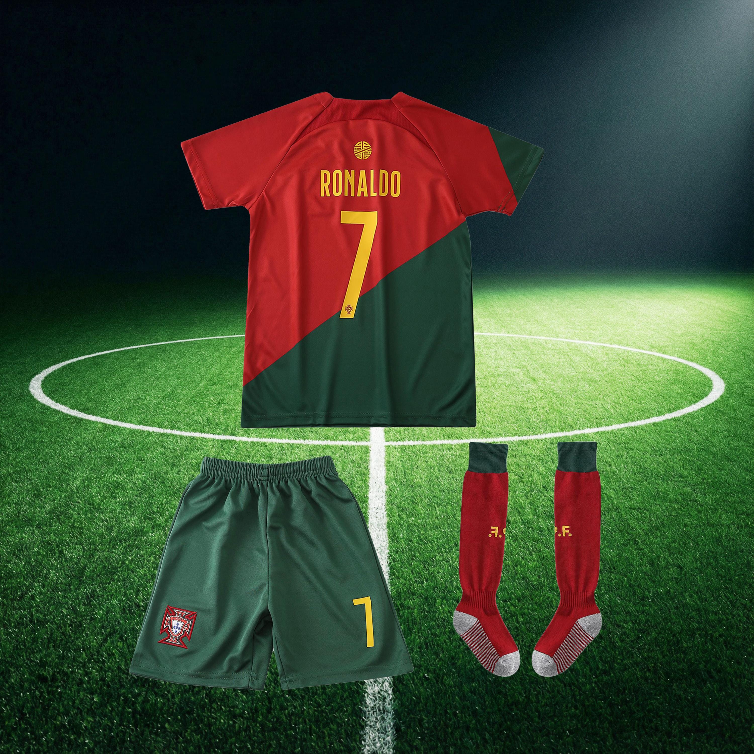 Portugal Football Kit – Ronaldo #7 Kids Jersey Set With Shorts