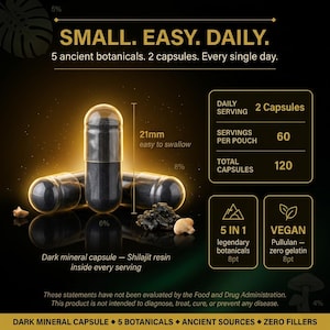 Complejo de musgo de mar Shilajit – Melena de león, Ashwagandha, Cordyceps – Energía, Inmunidad, Concentración imagen 6