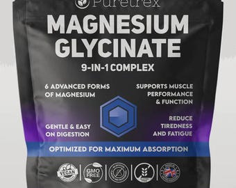 Magnesium Glycinate Complex 9-in-1, Multi Magnesium Blend, Gentle Capsule Formula, 120 Count