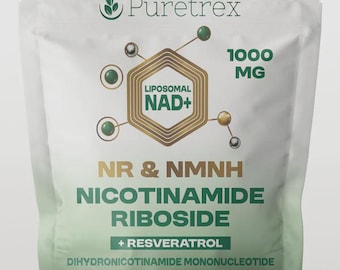 Liposomal NAD+ NR NMNH 1000mg with Resveratrol, Nicotinamide Riboside 120 Capsules