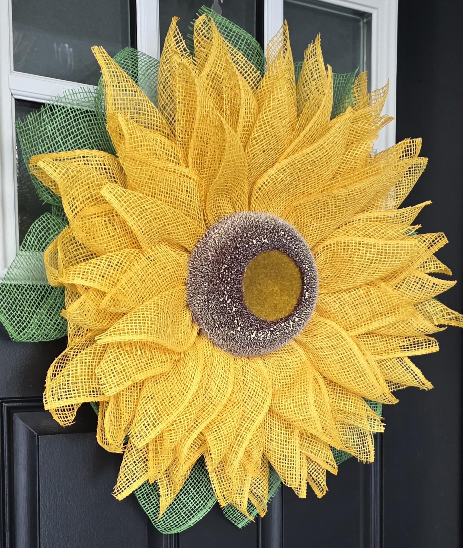 Large Sunflower Deco Mesh Wreath for Front Door – Vibrant Spring Summer ...