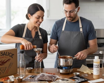 DIY Deluxe Hot Sauce Kit | Gourmet Pepper Blends | Unique Cooking Gift for Him