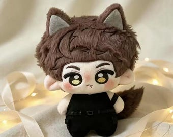 Cute 10cm Wolf Plush Doll | Soft Collectible Plush | Pocket Companion | Anime Inspired Gift