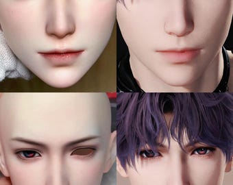 Cabeza de muñeca BJD masculina a escala 1/3 (solo cabeza)