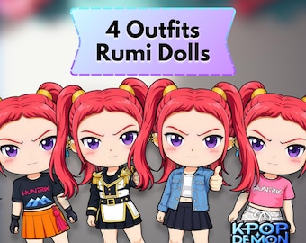 KPop Paper Doll – Mira | KPop Demon Hunters | Kawaii / Chibi Cut-Out Papercraft | Digital Download