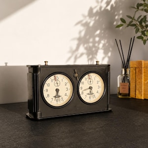 Antique chess clock. A Soviet tournament chess clock, manufactured at the factory. A great gift for men, chess enthusiasts, and collectors!