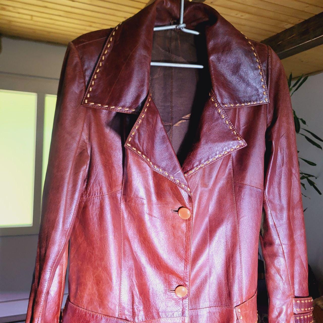 w*b様 jil sander leather coat archive Jil Sander Fall 2012 Raf Simons Mens Leather Like Oversized Coat