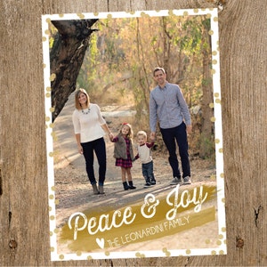 Confetti Holiday Photo Card - digitaal