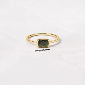 A-Grade Certified Moldavite From Chlum, 925 Sterling Silver | 18k Yellow/Rose Gold Plated | Valentine Gift | High Vibration Jewelry, Gifts