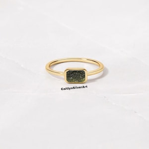 A-Grade Certified Moldavite From Chlum, 925 Sterling Silver | 18k Yellow/Rose Gold Plated | Valentine Gift | High Vibration Jewelry, Gifts