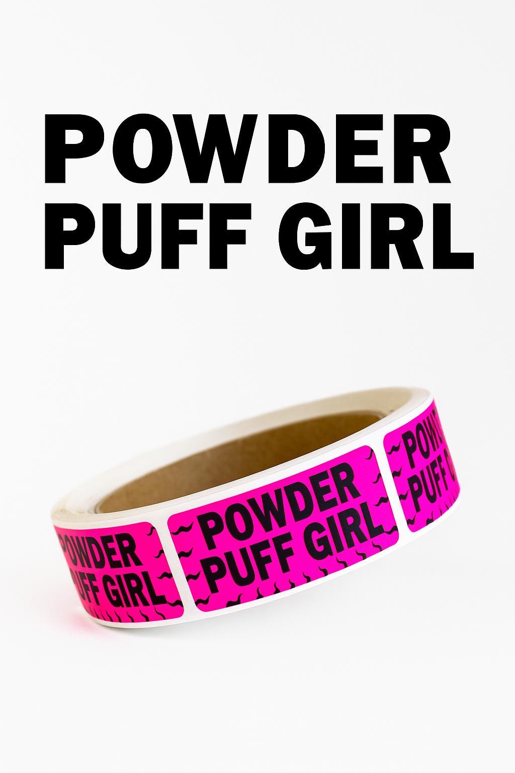 Powder Pouch Rave Bright Pink 'powder Puff Girl' Rave Stickers - Ideal for Raves ...