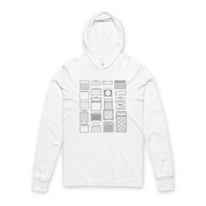 Get Amped Hoodie - Stack of Amplifiers Sweatshirt| Vintage Guitar Amps Illustration Hooded Sweatshirt in Bright Colors