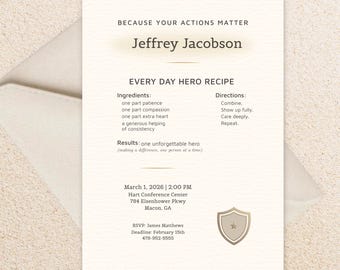 Editable Appreciation Invitation Template, Recognition Event Invite, Employee or Volunteer Celebration