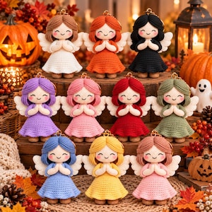 Virkat ängelnyckelringsmönster – 10 färgglada amigurumi-mönster, enkelt nybörjarpynkat-gör-det-själv