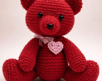 Crochet Teddy Bear Pattern PDF  Handmade Amigurumi Teddy  Beginner Friendly Digital Download
