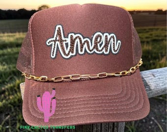 Amen l trucker hat