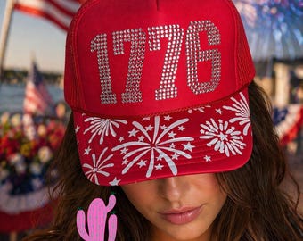 Fuochi d'artificio, trasferimento per tesa di cappello, trasferimento HTV glitterato