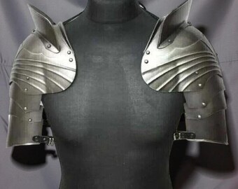Espaldeiras de Cavaleiro de Aço Nazgul – Conjunto de Armadura Medieval para Ombros, Cosplay de Halloween e LARP